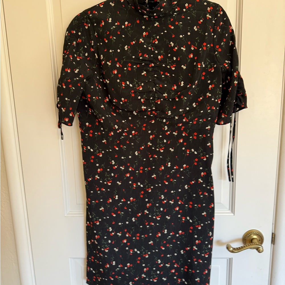Floral Black Dress